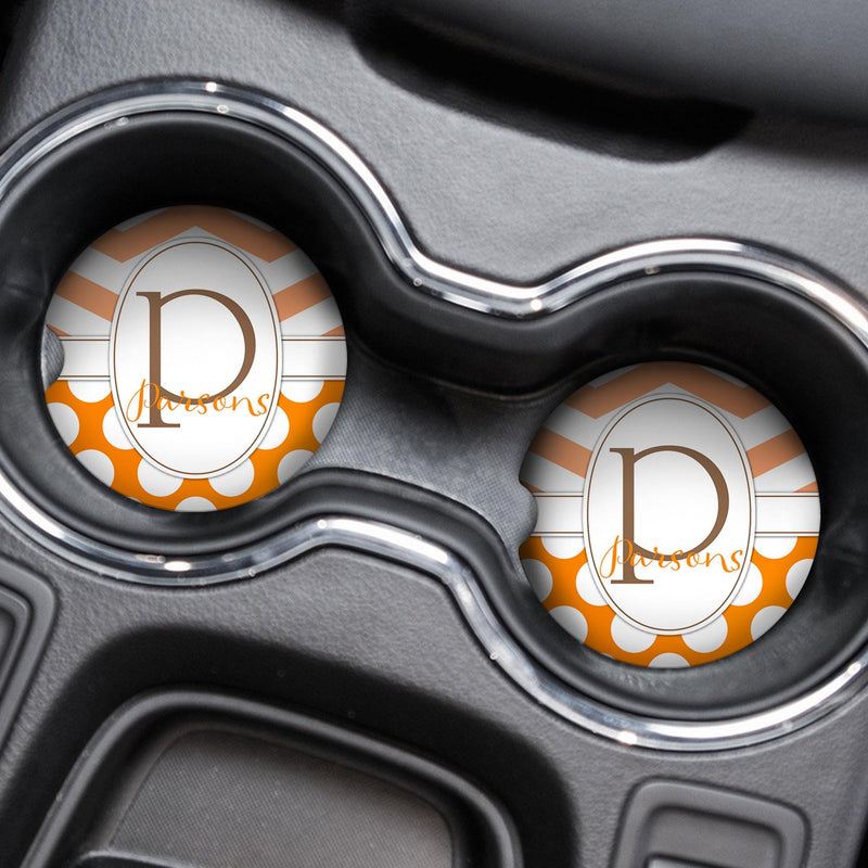 Custom Cute Car Coaster Set – Personalized Car Decor Accessories