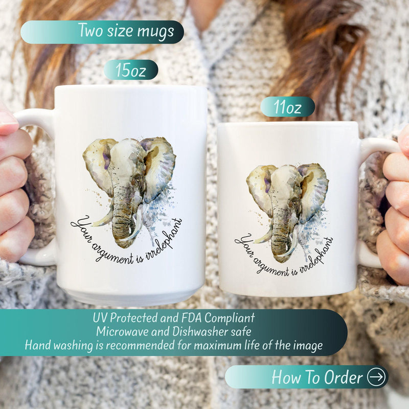 Custom Elephant Mug - Perfect Elephant Christmas Gift