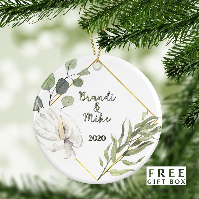Our First Christmas Engaged Ornament - Couples & Family Christmas Tree Keepsake