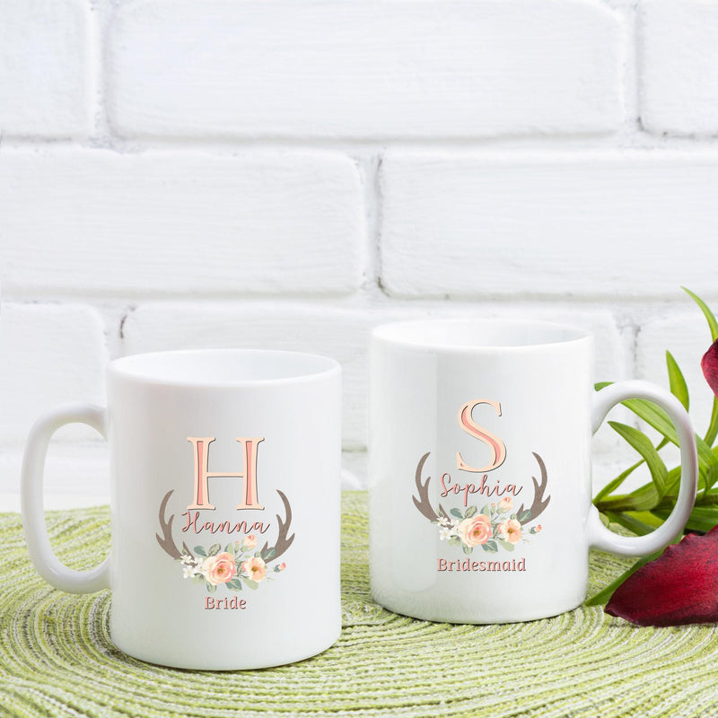 Personalized Bridesmaid Proposal & Bridal Party Gift Mugs