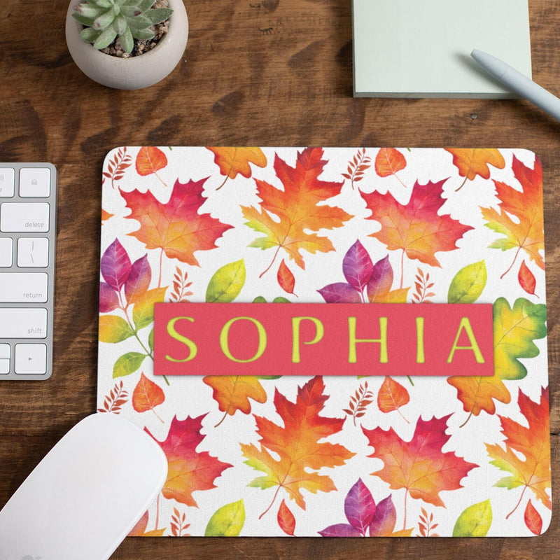 Autumn Mouse Pad Personalized Mouse Pad Autumn Gift Monogrammed Mouse Pad Monogrammed Mousepad Custom Mouse Pad MP41