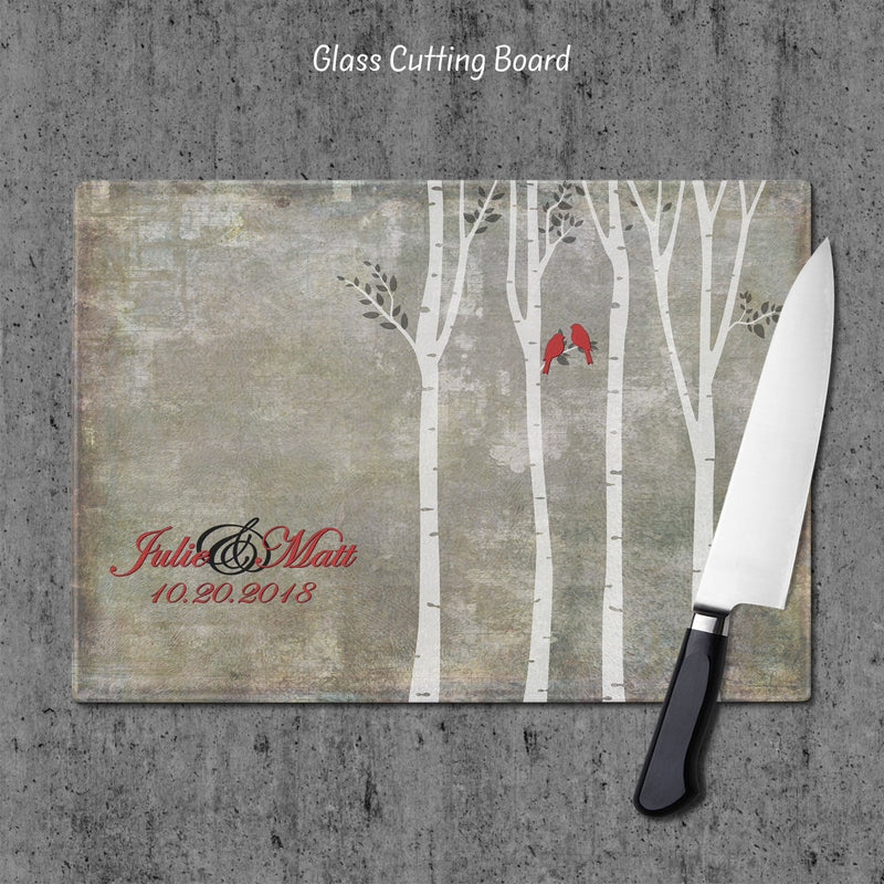 Cutting board, Glass Cutting Board, Personalized Cutting Board, Kitchen Decor, Wedding Gift, Anniversary Gift, Housewarming Gift, GC27