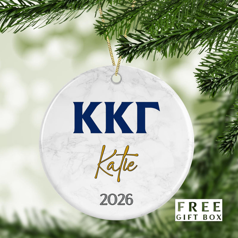 Kappa Kappa Gamma Ornament: Custom Sorority Gift
