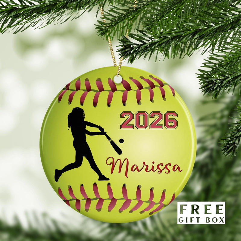 Softball Ornament - Unique Keepsake & Gift