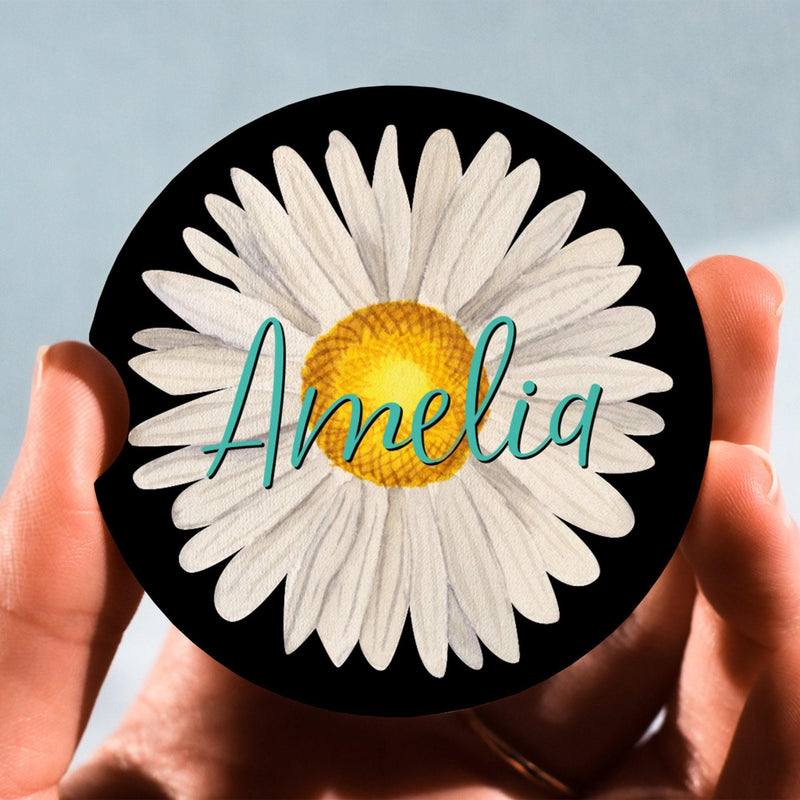Daisy Car Coasters Gift for Her Mothers Day Gift Wedding Favors Best Friends Gifts Graduation Gift Gifts for Mom Sister Gift, CC82