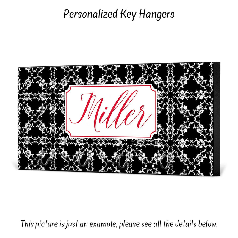 Personalized Housewarming Gift, New Home Gift, Key Holder, Key Rack, Key Hanger, Monogrammed Wedding Gift, Key Wall Organizer, KH10