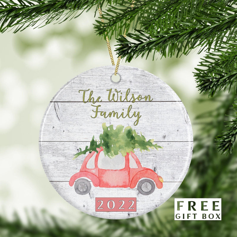 Our First Christmas Engaged Ornament - Couples & Family Christmas Tree Keepsake