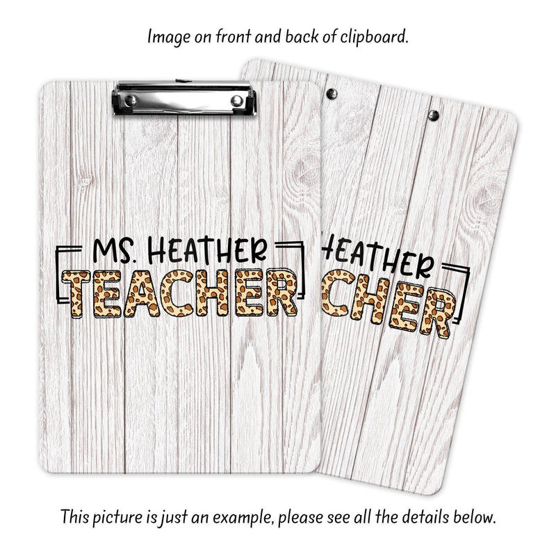 Personalized Teacher Clipboard: Perfect Back To School & Teacher Appreciation Gift