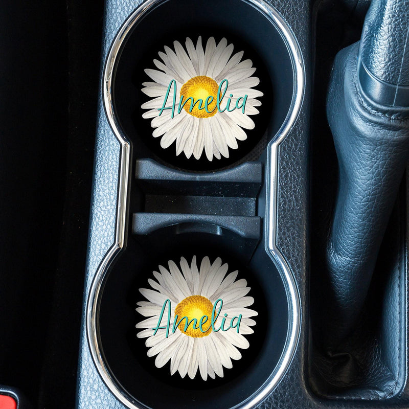 Daisy Car Coasters Gift for Her Mothers Day Gift Wedding Favors Best Friends Gifts Graduation Gift Gifts for Mom Sister Gift, CC82