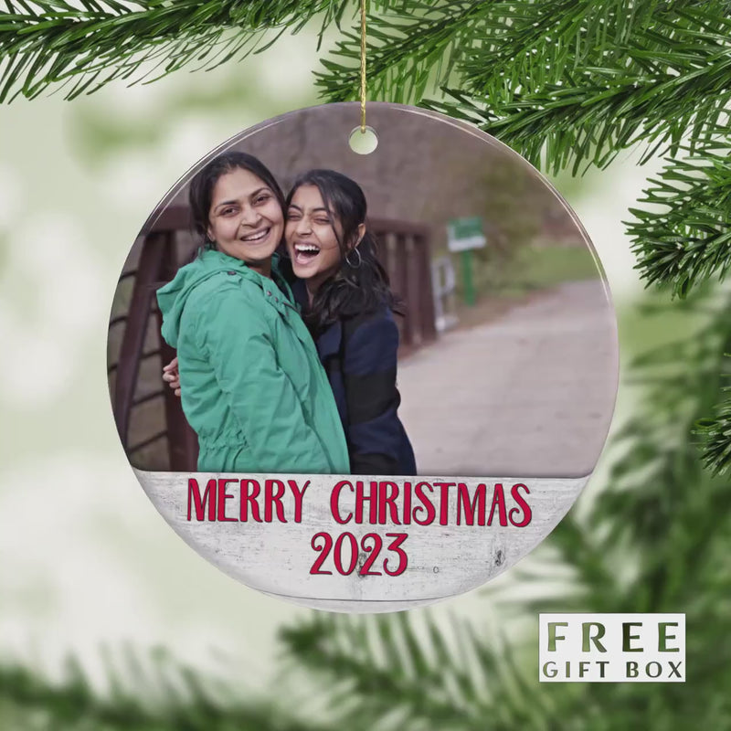 Custom Photo Ornament - Personalized Family Keepsake for Holidays and Memories