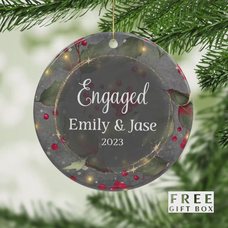 Personalized First Christmas Name Ornament - The Ultimate Newlywed and Engagement Gift