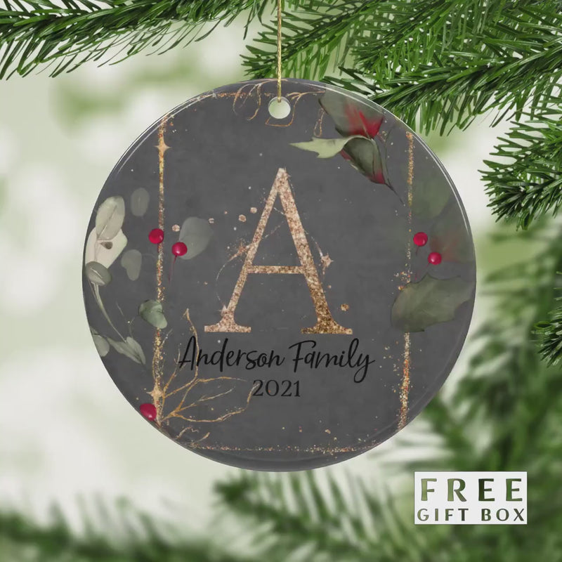 Our First Christmas Engaged Ornament - Couples & Family Christmas Tree Keepsake