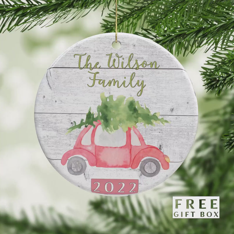 Our First Christmas Engaged Ornament - Couples & Family Christmas Tree Keepsake