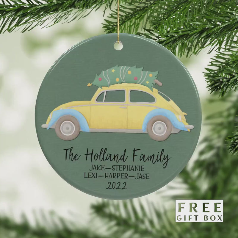Our First Christmas Engaged Ornament - Couples & Family Christmas Tree Keepsake