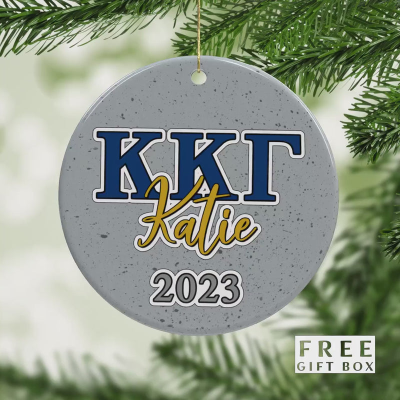 Kappa Kappa Gamma Ornament: Custom Sorority Gift