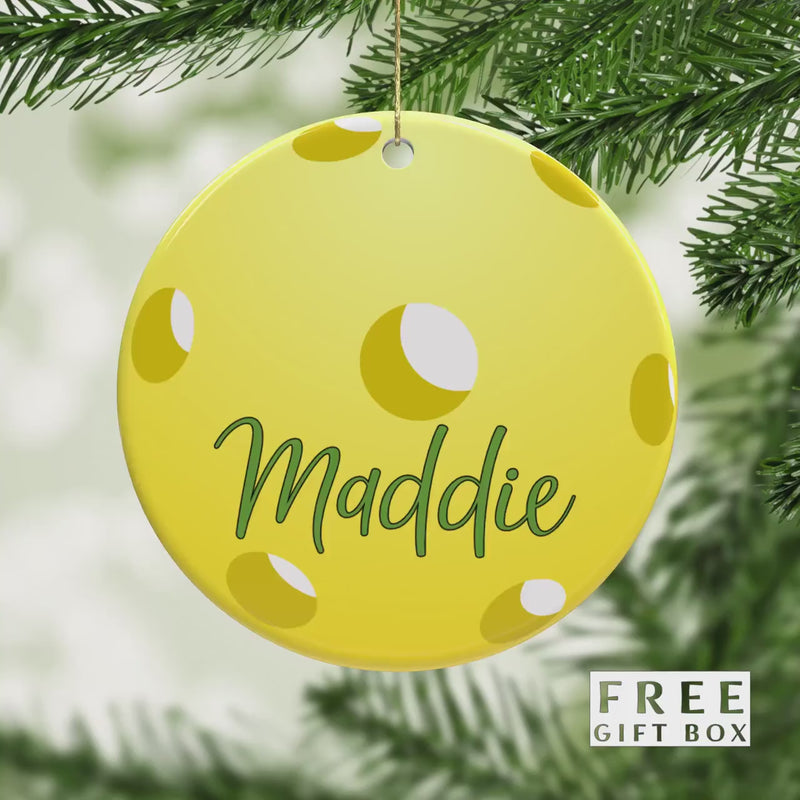 Pickleball Ornaments - Sports Keepsake and Unique Stocking Stuffer