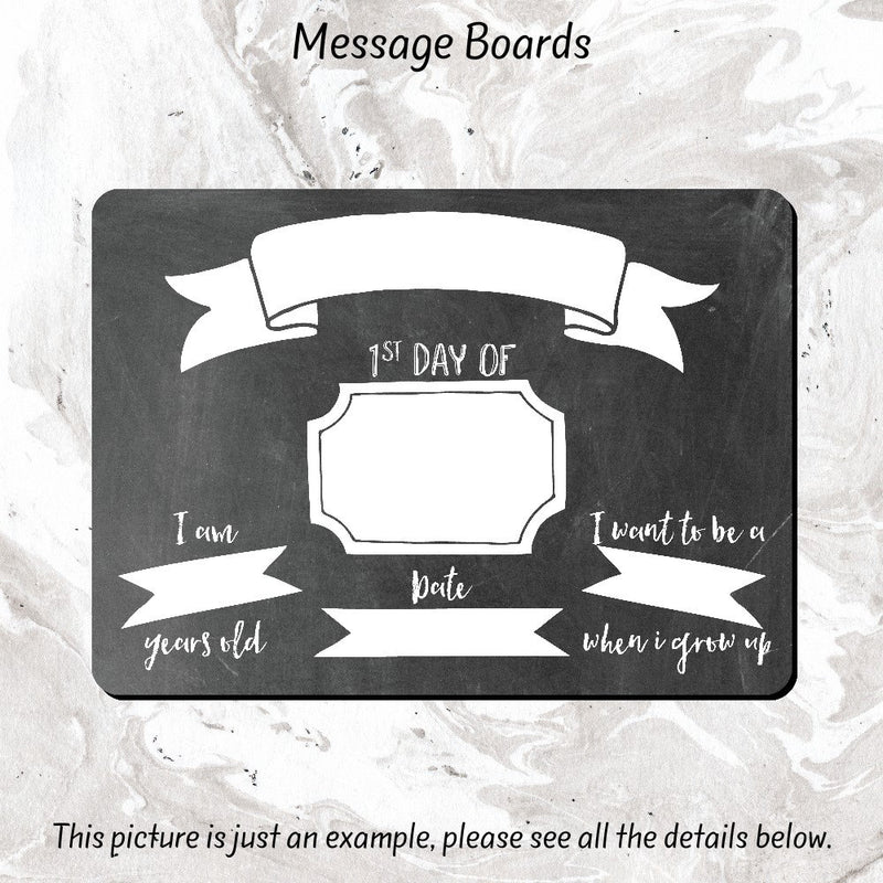 First Day of School Sign, Personalized Dry Erase Board, MB11