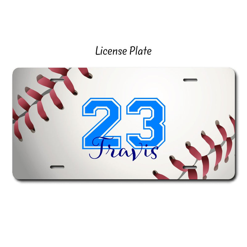 Baseball License Plate, SL03