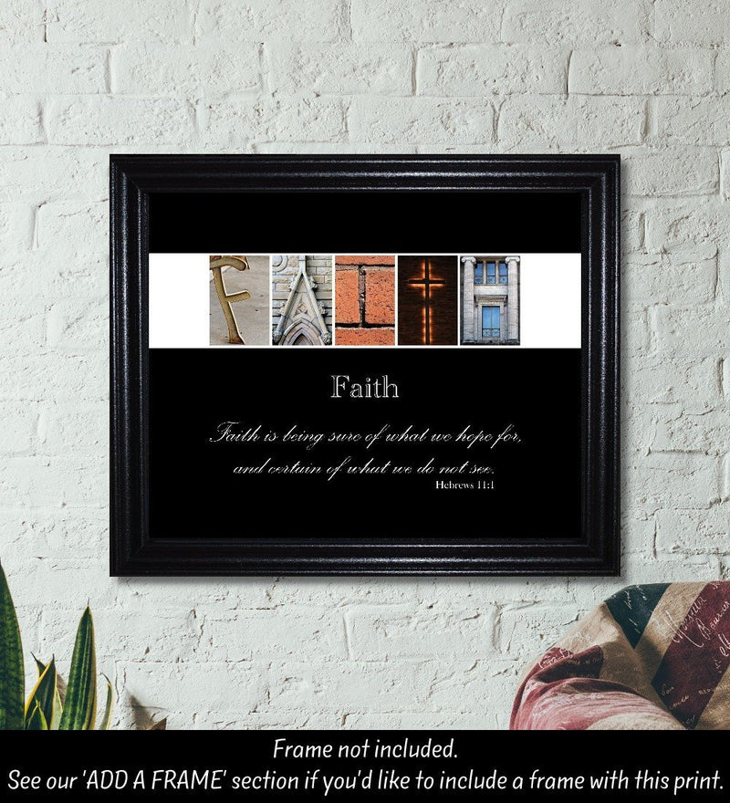 Faith Quote Print, Faith Sign, Faith Quote, Alphabet Art Photography, Inspirational Sign, Inspirational Quote - The Letter Gift Shop