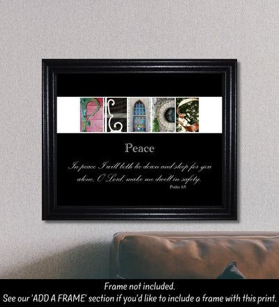 Peace Quote Print, Peace Gift, Peace Sign, Peace Quote, Alphabet Art Photography, Inspirational Sign, Inspirational Quote - The Letter Gift Shop