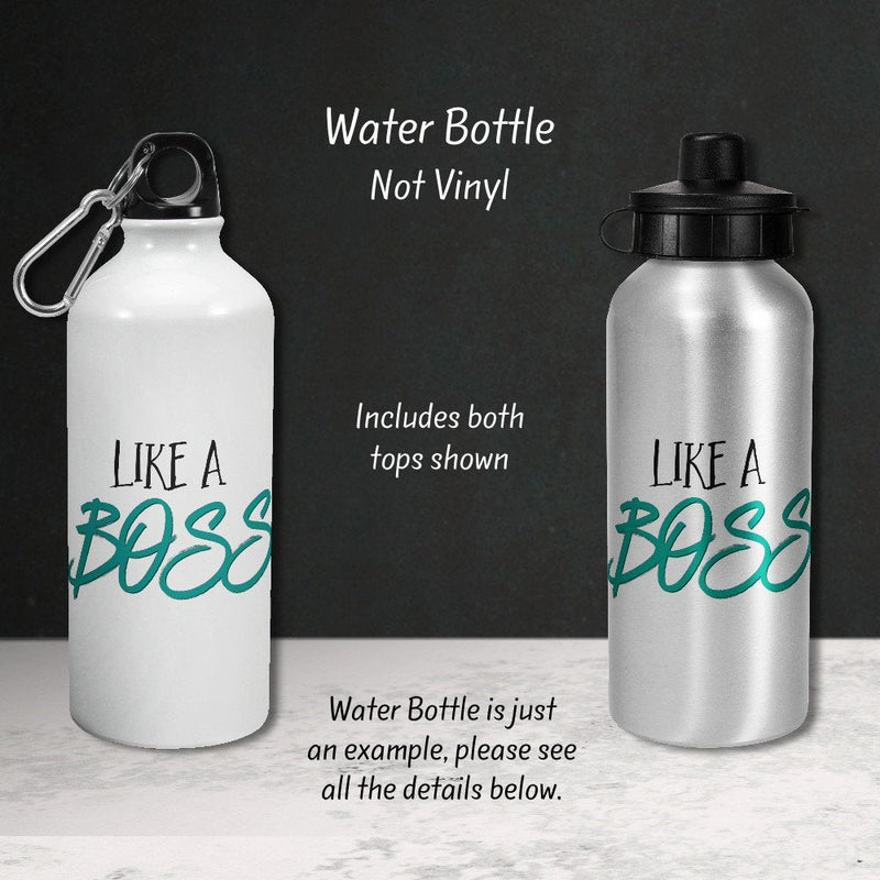 Like A Boss, Custom Water Bottle, Team Gift, Sports Water Bottle, Personalized Water Bottle, Water Bottle, DB02