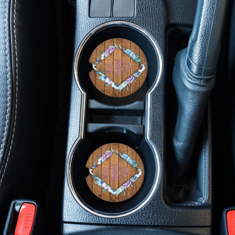 Boho Personalized Car Coasters, CC28