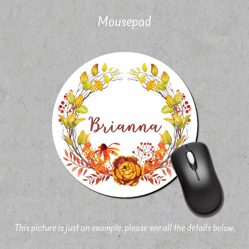 Autumn Personalized Mousepad, Mouse Pad, MP45