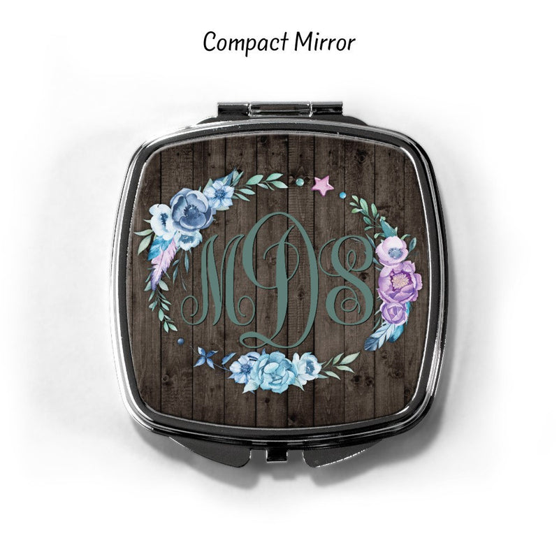 Boho Personalized Compact Mirror CP41