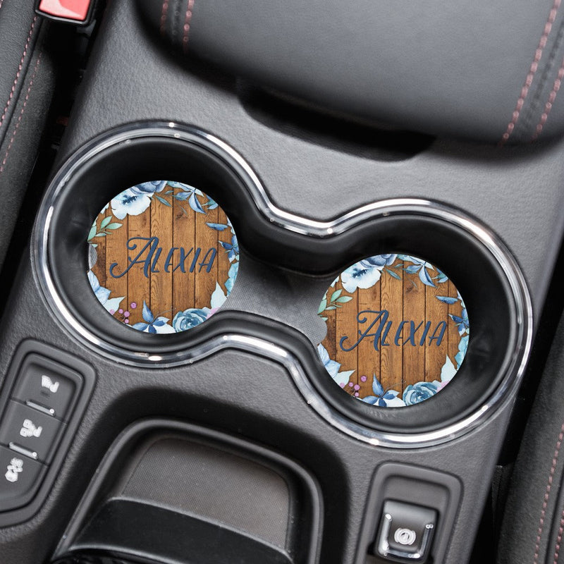 Boho Personalized Car Coasters, CC21