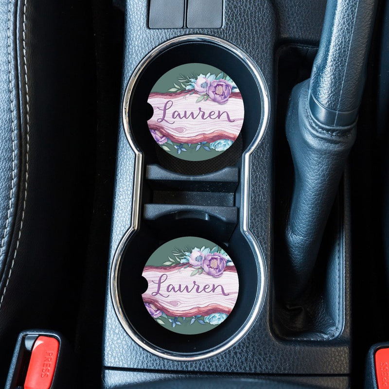 Boho Personalized Car Coasters, CC25