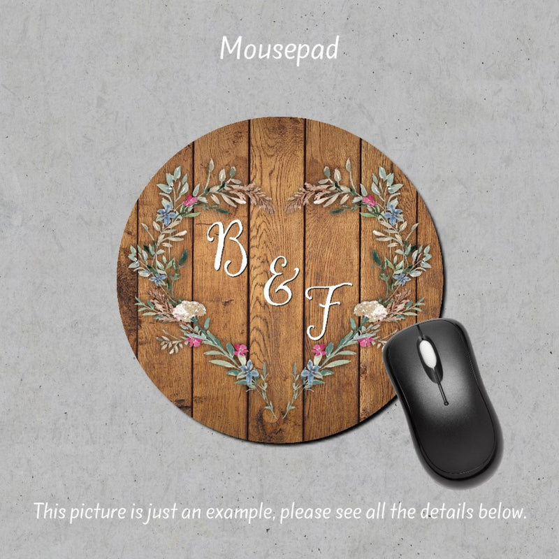 Floral Personalized Mousepad, Mouse Pad, MP61