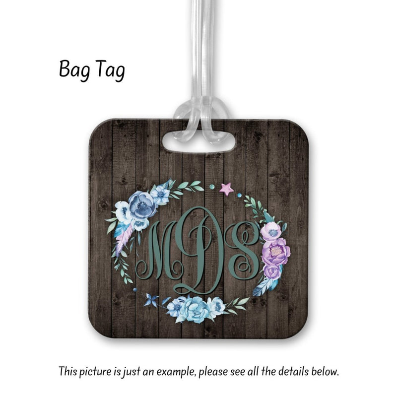 Boho Personalized Bag Tags, BA13