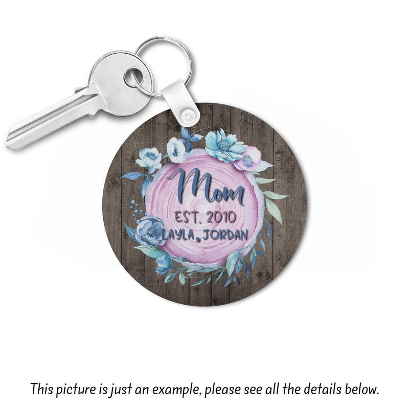 Boho, Gift for Mom, Personalized Key Chain, Keychain, KC19
