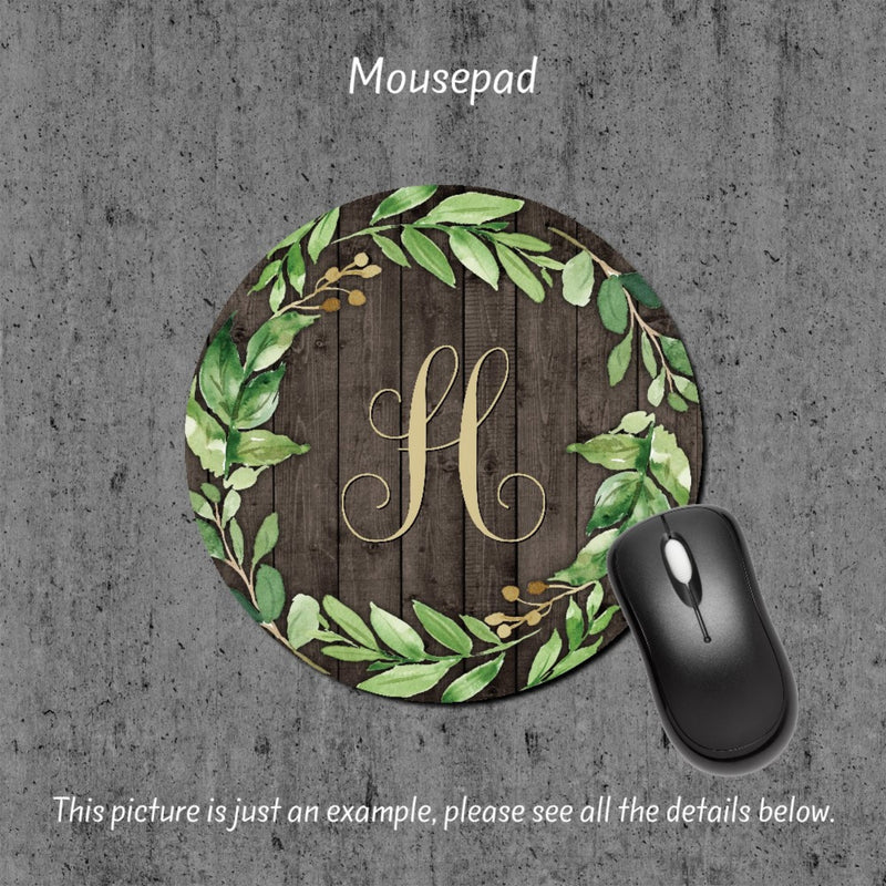 Green Leaf Personalized Mousepad, Mouse Pad, MP71
