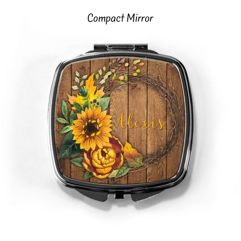 Autumn Personalized Compact Mirror CP66