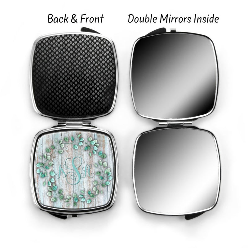 Floral Personalized Compact Mirror CP71