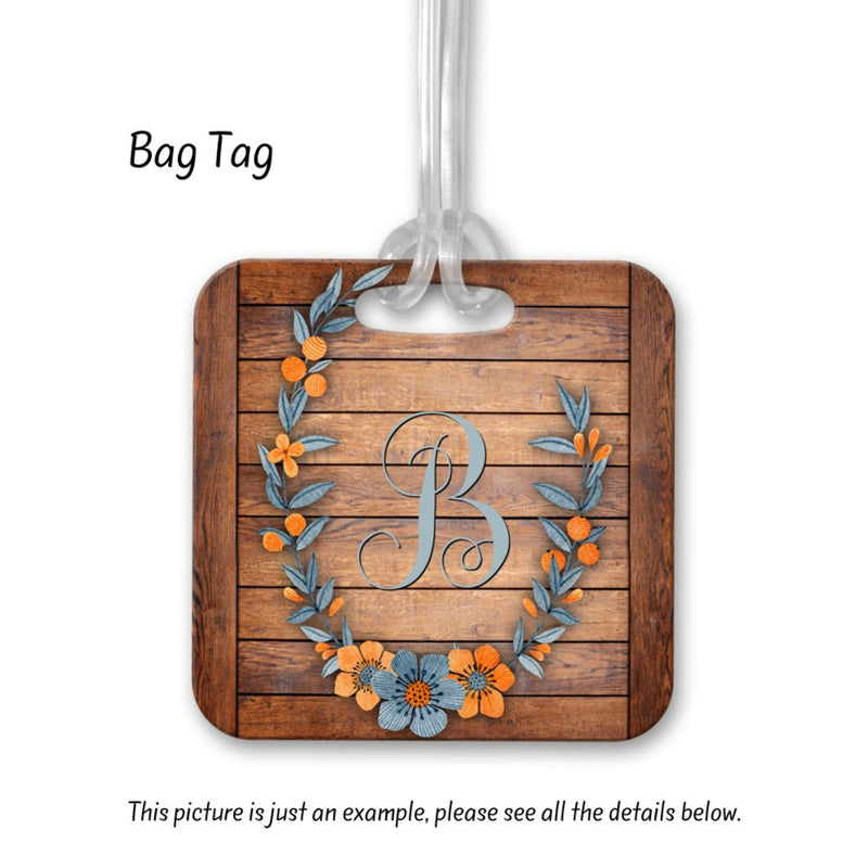 Floral Personalized Bag Tags,BA34