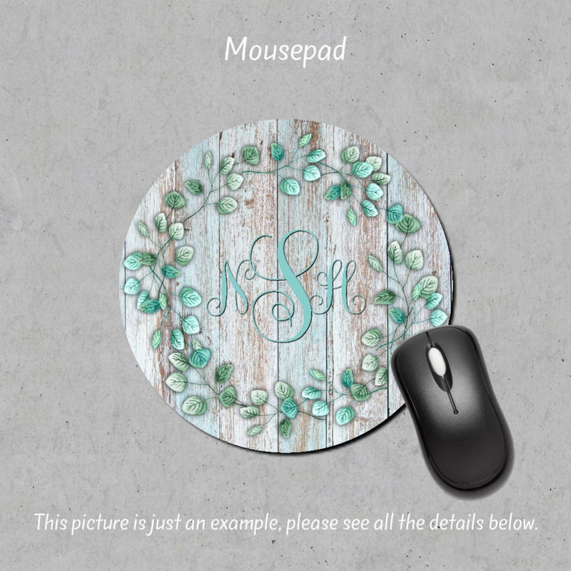 Floral Personalized Mousepad, Mouse Pad, MP67