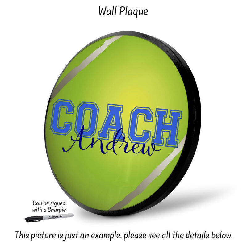 Tennis Coach Plaque, SP07