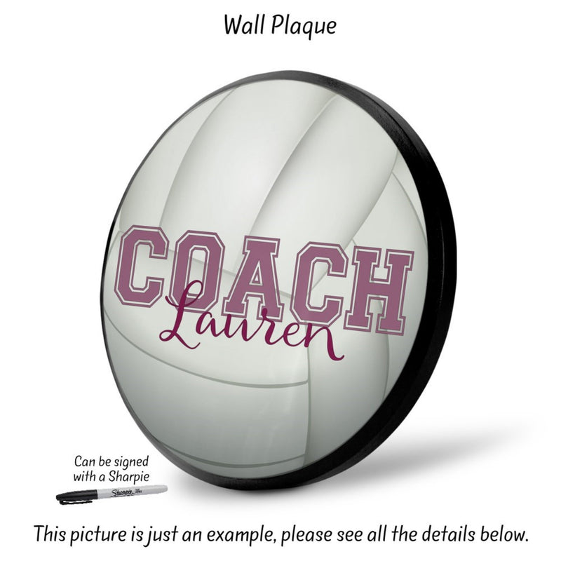 Volleyball Coach Plaque, SP06