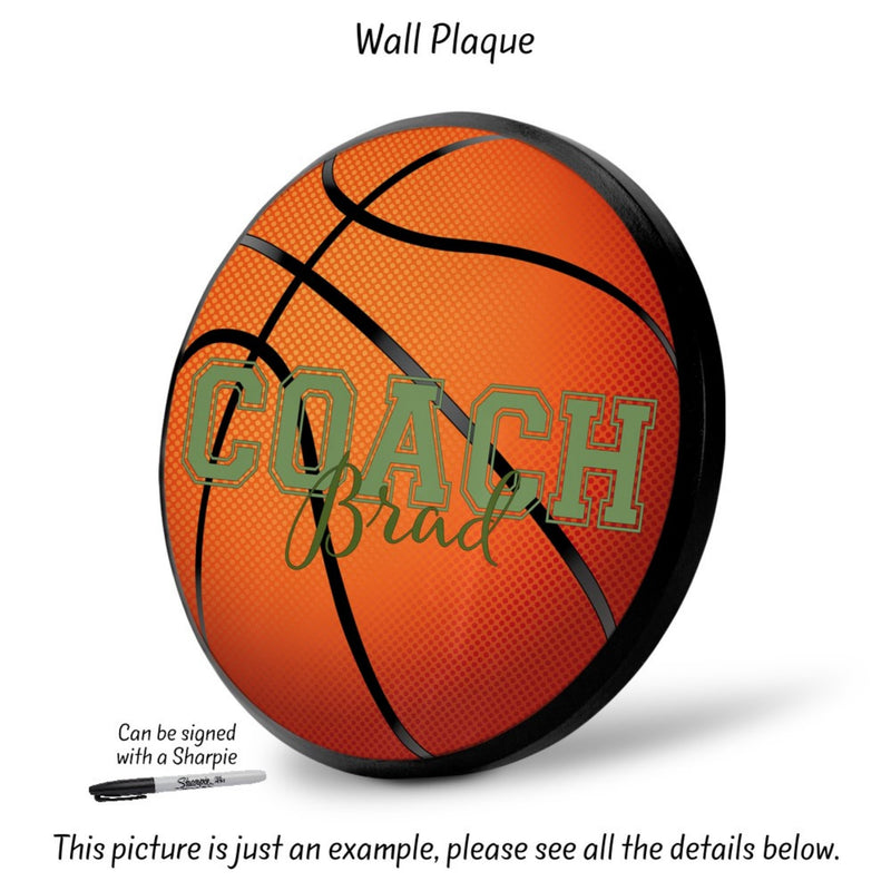 Basketball Coach Plaque, SP04