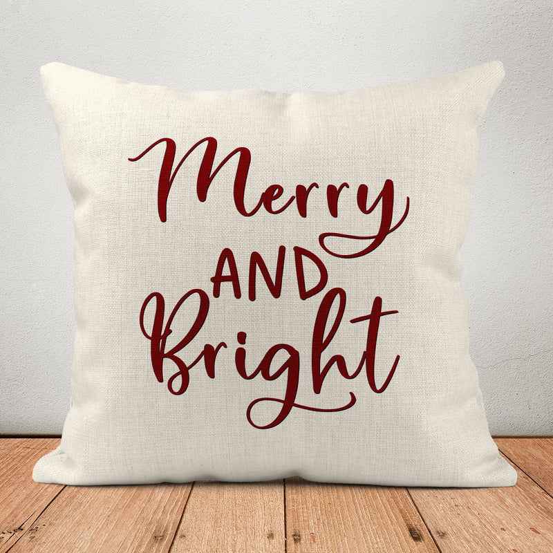 Merry And Bright, Custom Pillow,PI35