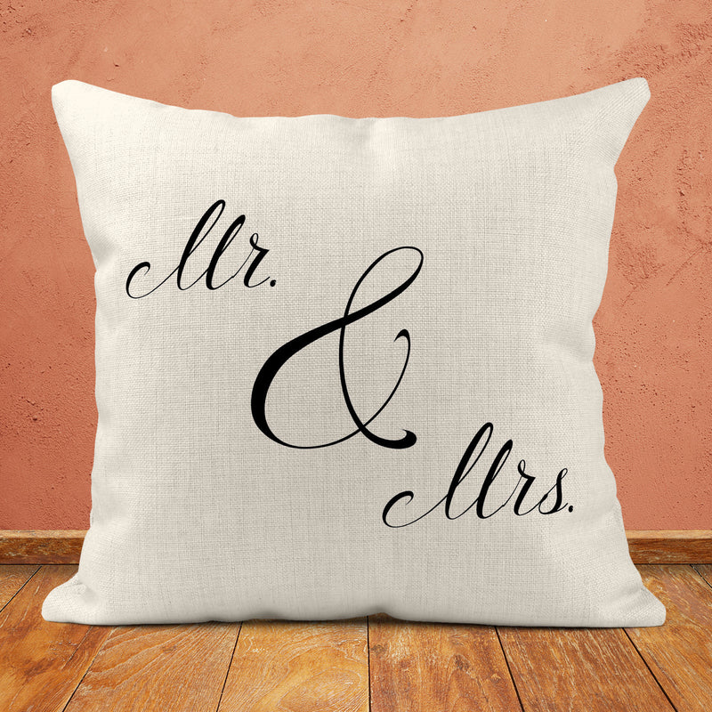 Mr & Mrs, Custom Pillow, PI07