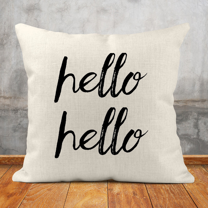 Hello Pillow, Custom Pillow, PI26