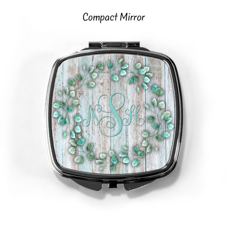 Floral Personalized Compact Mirror CP71