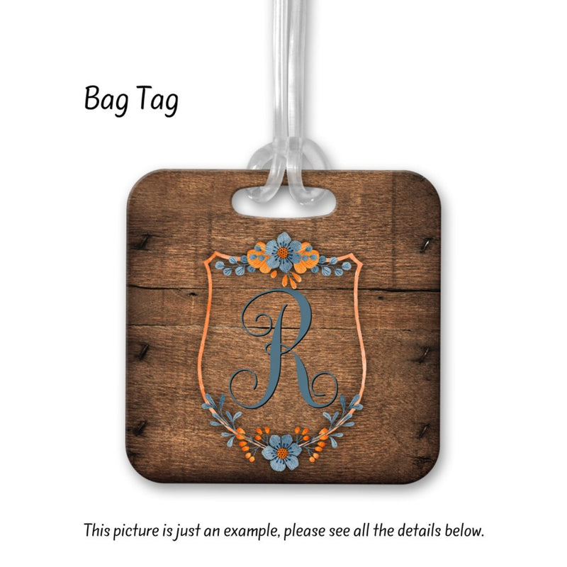 Floral Personalized Bag Tags,BA35