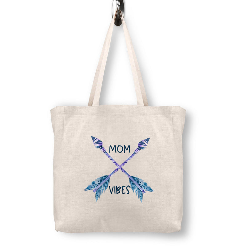 Mom Vibes, Mom Life, Gift for Mom Tote Bag, TG23