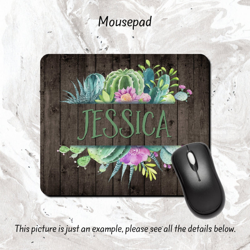 Cactus Personalized Mousepad, Mouse Pad, MP75