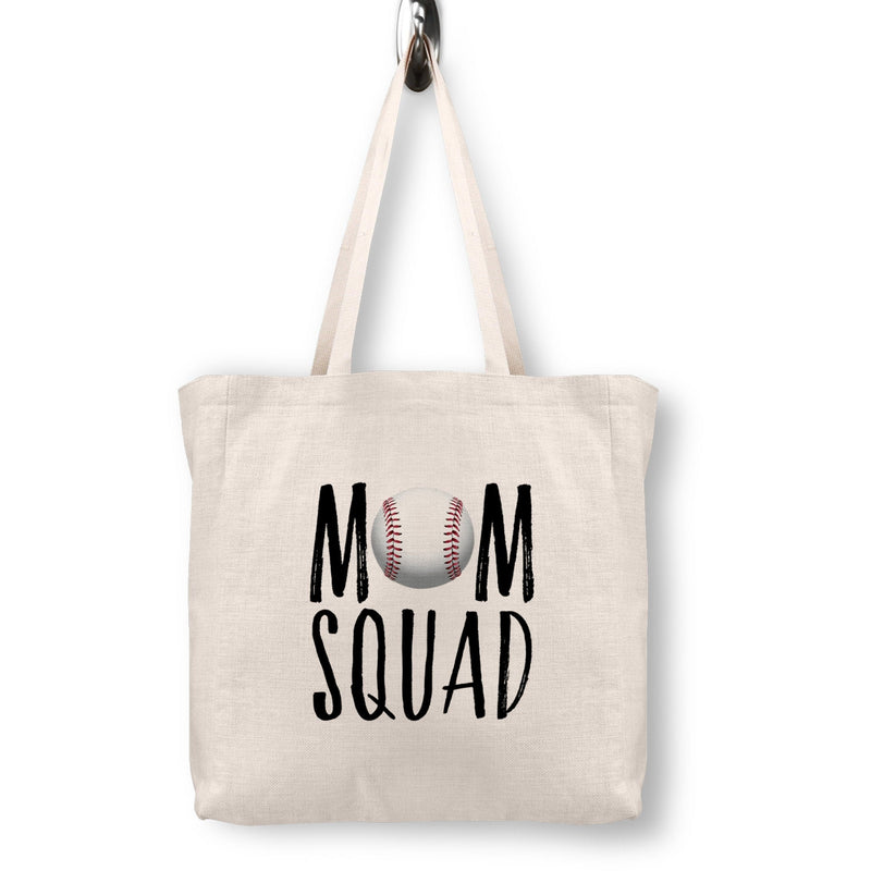 Baseball Mom Squad Tote Bag, SG01