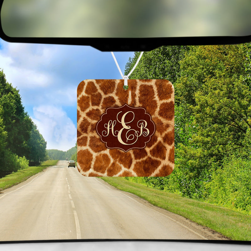 Giraffe Print, Car Air Freshener